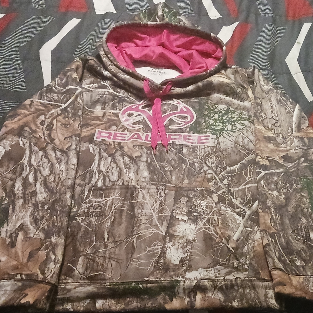 Real Tree performance fleece pullover hoodie